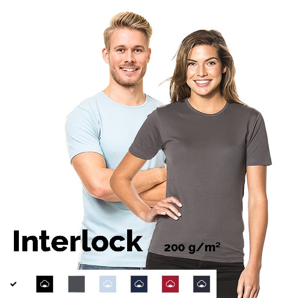 Interlock T-shirt 200 g/m2
