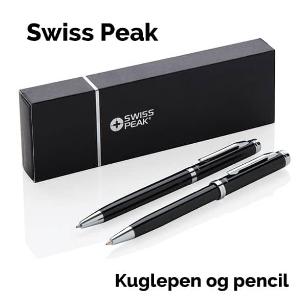 Kuglepen og pencil i gaveæske